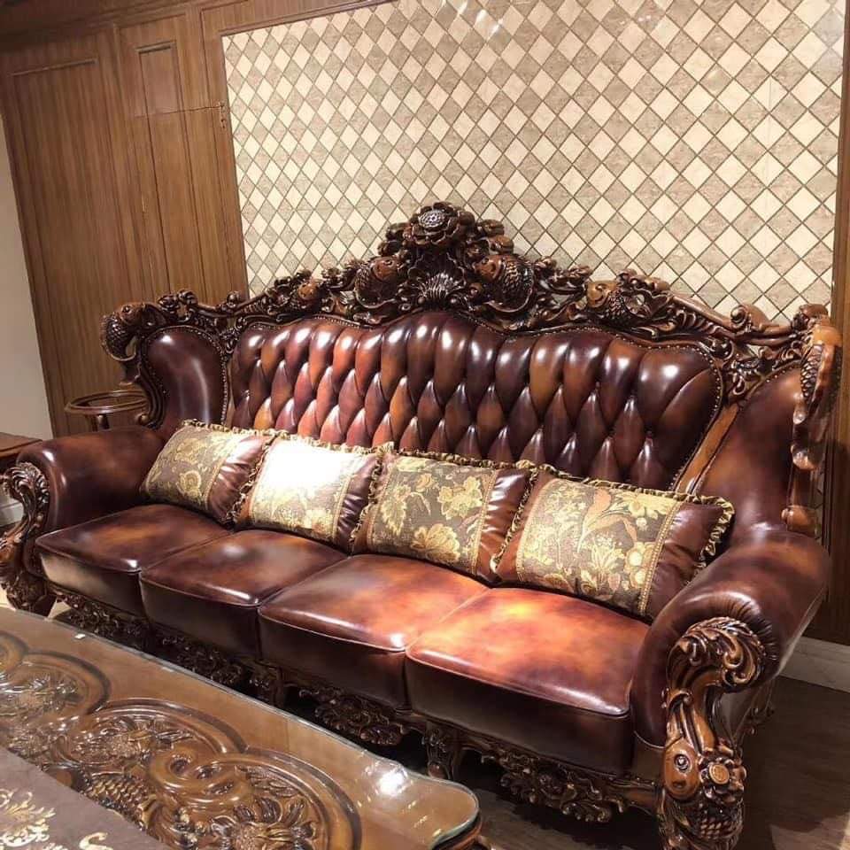 sofa nội thất da cao cấp